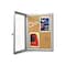 Azar Displays Small Enclosed Cork Bulletin Board w/ Lock & Key 300223 - alternate 3
